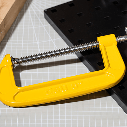 Deli G-Type Lijmklem 95mm [Gereedschap - Tools EDL-G206] (Geel) - VCTparts.nl