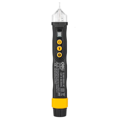 Deli -Tools kontaktlose Voltester EDL8011 12/48-1000V AC (schwarz) [Werkzeuge - Deli]
