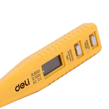 Deli Deli Tools Spanningstester 12 - 250V EDL8003 (Geel) [Gereedschappen - Deli] INNPRO 7