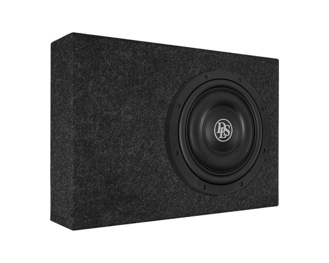 DLS DLS RCS10D2 10 inch Pasklare Subwooferkist voor Volvo FH en FM – 600W RMS 2+2 Ohm Truck Audio Upgrade Optimount 1