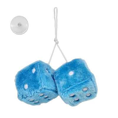 Hellblauer Innenspiegel Anhänger Würfelspiegel - Hellblau