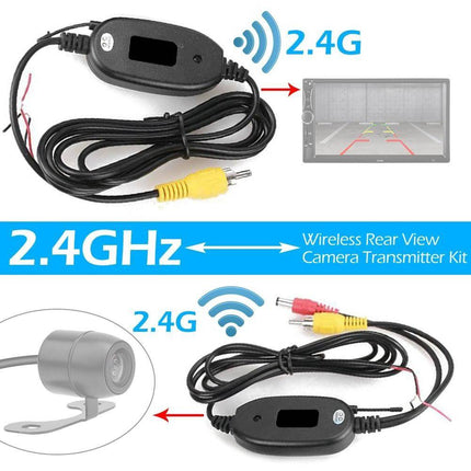 VCTparts Draadloze Zender Achteruitrijcamera Bekabeling Transmitters 2.4Ghz 12V NORGOS 3