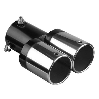 Doppelabgaschrom rechts 55 mm Kopfstück / Endstück Edelstahl [Auspuff -Sier -Stück - Auspuff -Tuning - Auspuffpaar]