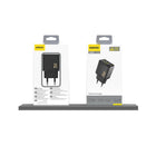 Dudao Dudao A26T GaN 25W USB - A en USB - C Snellader voor Stopcontact Zwart Hurtel 1