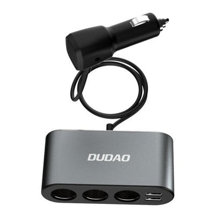 Dudao Dudao Autolader met 3x Sigarettenaansteker Splitter en 2x USB 3.4A - 12V 24V Auto Oplader Adapter Zwart Hurtel 4