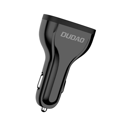 Dudao Dudao Autolader Snellader 3 x USB - A 18W (3.0 QC) Contraplug Zwart Hurtel 9