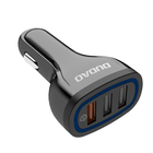 Dudao Dudao Autolader Snellader 3 x USB - A 18W (3.0 QC) Contraplug Zwart Hurtel 8