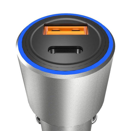 Dudao Dudao Autolader Snellader USB - A en USB - C 22.5W (QC) Contraplug Grijs Hurtel 6