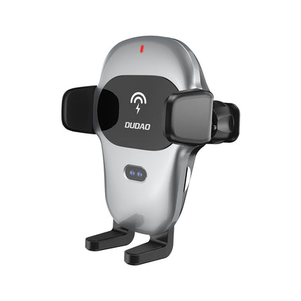Dudao Dudao F20xs Automatische Autohouder Met 15W Qi Draadloos Opladen Voor Ventilatierooster - Grijs Hurtel 1