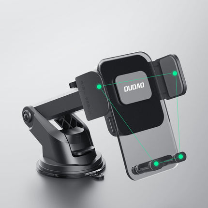 Dudao Dudao F8Max+ Auto Telefoonhouder Voor Dashboard en Voorruit met Zuignap 360° Draaibaar Zwart Hurtel 6