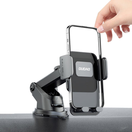 Dudao Dudao F8Max+ Auto Telefoonhouder Voor Dashboard en Voorruit met Zuignap 360° Draaibaar Zwart Hurtel 7