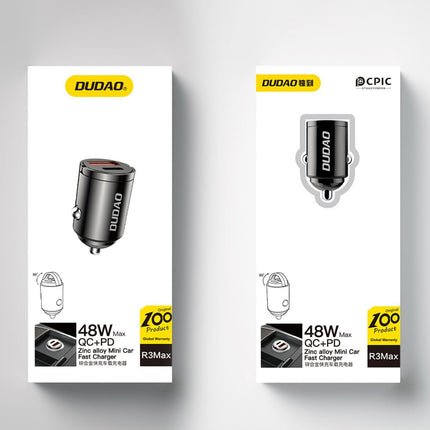 Dudao Dudao R3MAX 48W Mini Autolader Met PD En QC - Snelladen Onderweg Hurtel 5