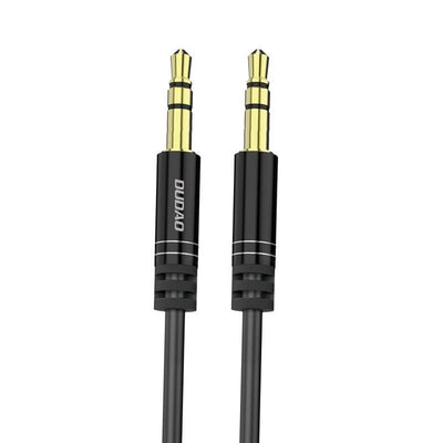 Dudao dehnbarer Aux Mini -Jack 3,5 mm Federkabel 150 cm schwarz