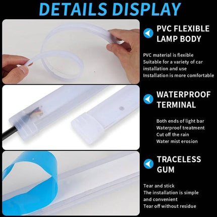VCTparts Dynamische Sequentiële led Strip - 60cm (Set) [Dagrijverlichting Knipperlichten ledstrip] NORGOS 5