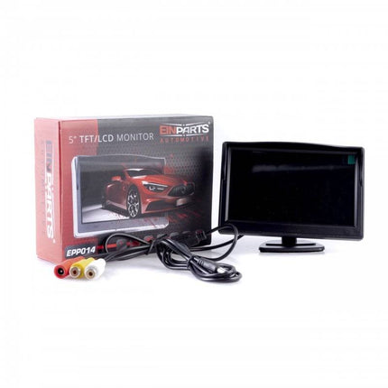 Einparts Einparts Achteruitrijcamera Beeldscherm Display met Aansluiting 5inch 800x480p Zwart Einparts 1