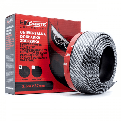 Einparts Stoßfängerschutz Lippenreduktionsstreifen Gummi -Kohlenstoff (2,5 m)