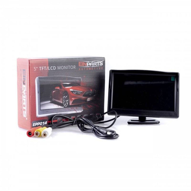 Einparts Achteruitrijcamera Beeldscherm Display met Aansluiting 5inch 800x480p Zwart - VCTparts.nl