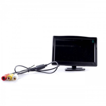 Einparts Achteruitrijcamera Beeldscherm Display met Aansluiting 5inch 800x480p Zwart - VCTparts.nl