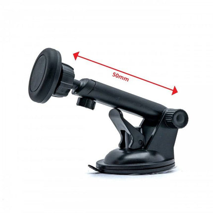 Einparts Auto Magnetische Telefoonhouder voor Dashboard en Voorruit met Telescopische Arm Zwart - VCTparts.nl