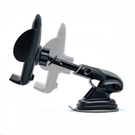 Einparts Auto Telefoonhouder voor Dashboard en Voorruit met Telescopisch Uitschuifbare Arm Zwart - VCTparts.nl