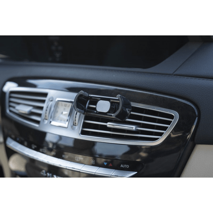 Einparts Universele Clip Auto Telefoonhouder met Ventilatierooster Klem Zwart-Grijs - VCTparts.nl