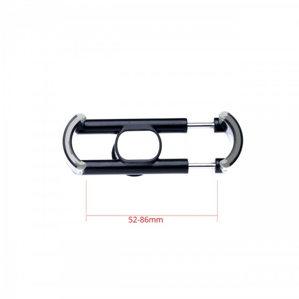 Einparts Universele Clip Auto Telefoonhouder met Ventilatierooster Klem Zwart-Grijs - VCTparts.nl