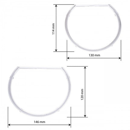 Einparts Einparts CCFL Angel Eyes BMW E46 Sedan / Estate (2001 - 2005 met Lens) - 6000K Helder Witte OEM Upgrade met Inverter Set Einparts 7