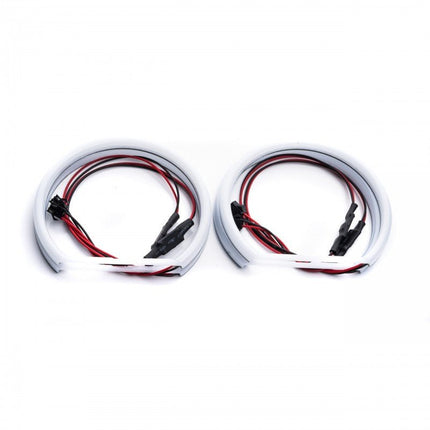 Einparts Einparts Cotton LED Angel Eyes BMW 3 E36 E38 E39 E46 - 113mm 131mm Helder Witte 6000K CANBUS Ringen met Lens voor OEM+ Uitstraling Einparts 4