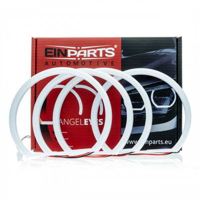 Einparts Cotton LED Angel Eyes BMW 3 E36 E38 E39 E46 - 113mm 131mm Kaltweiße 6000K CANBUS Ringe mit Linse für OEM+ Optik