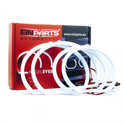 Einparts Cotton LED BMW X5 E53 (1999-2004 Pre-Facelift) - 119mm 129mm 6000K Hellweiße CANBUS Angel Eyes Upgrade OEM+ Optik