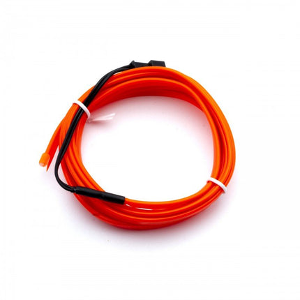 Einparts LED Ambient Interieurverlichting 2m Rood - Universele 12V Auto Sfeerverlichting 360 Graden Dunne 2mm Strip Compleet Pakket - VCTparts.nl