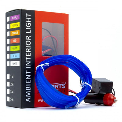 Einparts Fahrzeug Universal Innenarchitektur Innenbeleuchtung - Komplett 5m Streifenpaket Blau