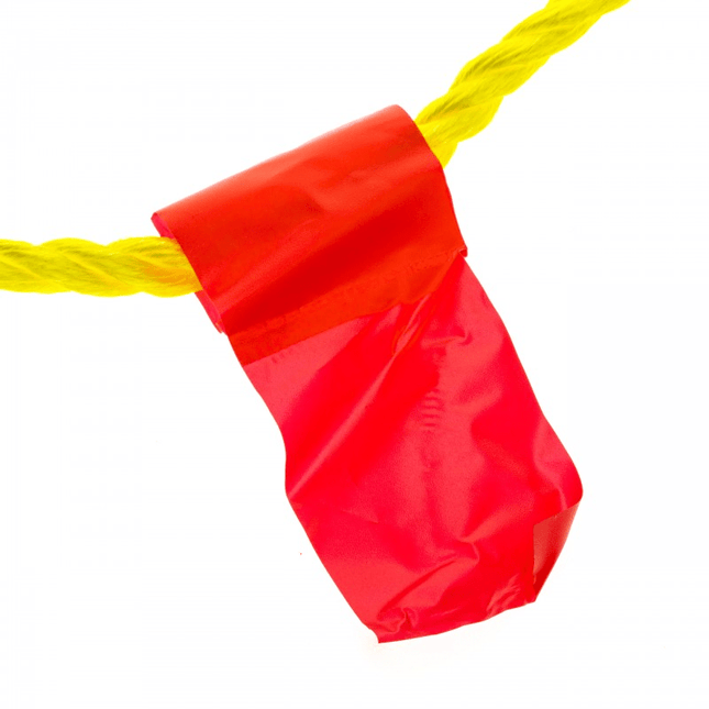 Einparts Stevige Sleepkabel met Haken en Rode Vlag tot 3000kg 4 meter Geel - VCTparts.nl