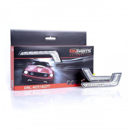 Einparts Einparts Stijlvolle Witte DRL 407 LED Verlichting Universele Lichtbalk Einparts 6