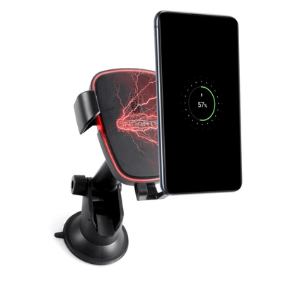 EinParts Telefonhalter Dashboard -Fenster mit drahtlosen Schnellladegerät Saugkappe schwarz