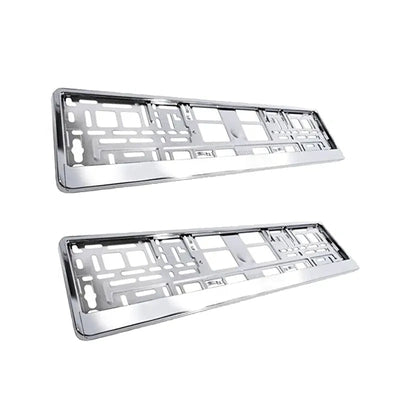 Einparts Universele Kentekenplaathouder Europa Zilver 2 Stuks (set)