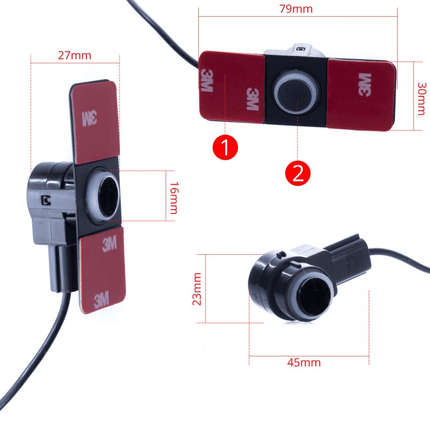 Einparts Einparts Universele Parkeersensoren Inbouwset met Pieper zwart (4 stuks) [Parkeerhulp - Achteruitrij Sensor] Einparts 5