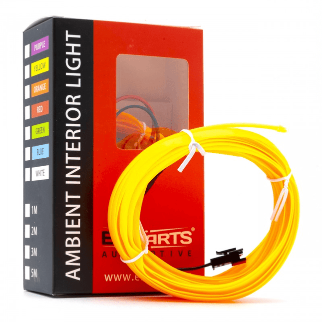 Einparts Einparts Voertuig Universele Interieur LED Ambient Interieurverlichting - Compleet 5m Strip Pakket Oranje Einparts 1