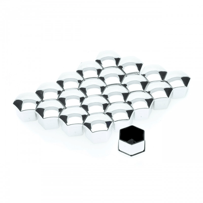 EinParts Rad Bolt Rad Nuss 17mm Kappen Schutzabdeckung Silber 20 Stücke (Set)