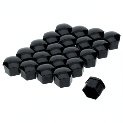 EinParts Rad Bolt Rad Nuss 17mm Kappen Schutzdeckel Caps Black 20 Stücke (Set)