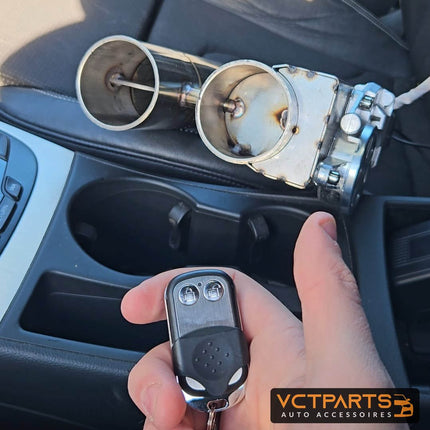 Elektrische Uitlaat Kleppensysteem 2.75inch 70mm Bypass Universeel Draadloos met Afstandsbediening - Dubbele Pijp met Klep - VCTparts.nl