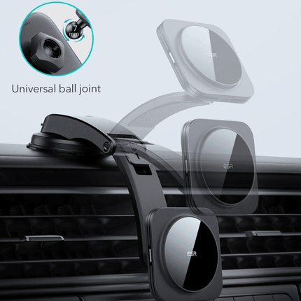 ESR ESR HaloLock Magnetische Dashboard Autohouder met MagSafe Opladen 15W Zwart Hurtel 2