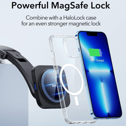 ESR ESR HaloLock Magnetische Dashboard Autohouder met MagSafe Opladen 15W Zwart Hurtel 7