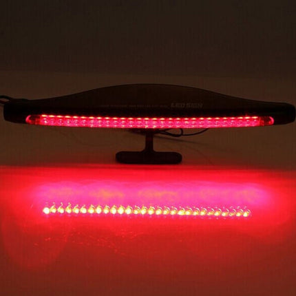 VCTparts Extra Derde Remlicht Staart Spoiler Stoplicht Rood 2W 12V 28LED Verstelbaar Waarschuwingslamp NORGOS 7