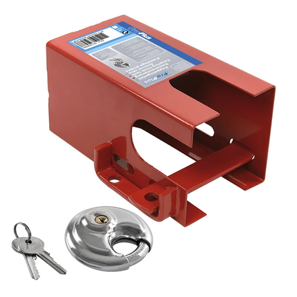 ProPlus Koppelingsslot Aanhanger 110x110mm met discusslot PM [Aanhangerslot -  Disselslot] - VCTparts.nl