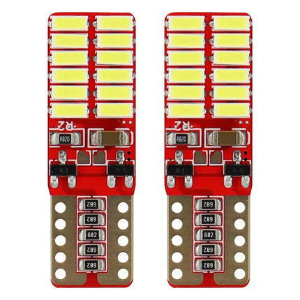 AMiO LED CANBUS 24SMD 4014 T10e (W5W) Wit 12V/24V - VCTparts.nl