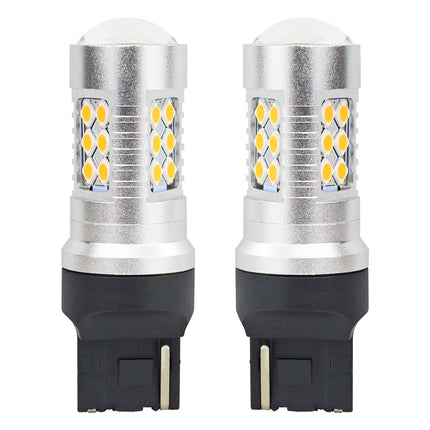AMiO LED CANBUS 3030 24SMD T20 7440 WY21W Oranje 12V/24V - VCTparts.nl