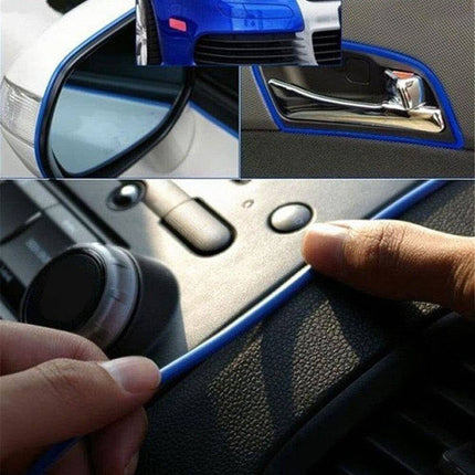 Flexibele Deur Kloof Strip Decoratieve Interieur Styling Geel (5 meter) - VCTparts.nl