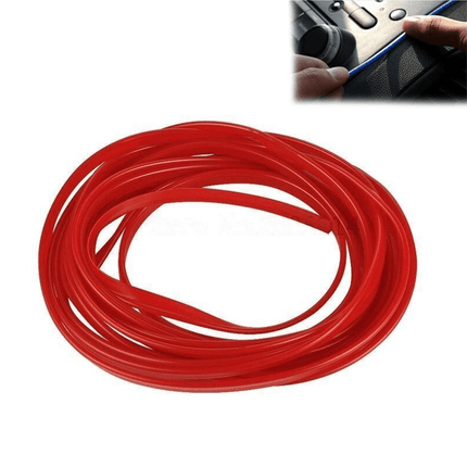 VCTparts Flexibele Deur Kloof Strip Decoratieve Interieur Styling Rood (5 meter) NORGOS 1