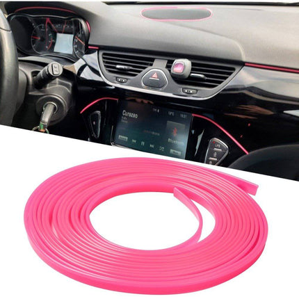 VCTparts Flexibele Deur Kloof Strip Decoratieve Interieur Styling Roze (5 meter) NORGOS 1
